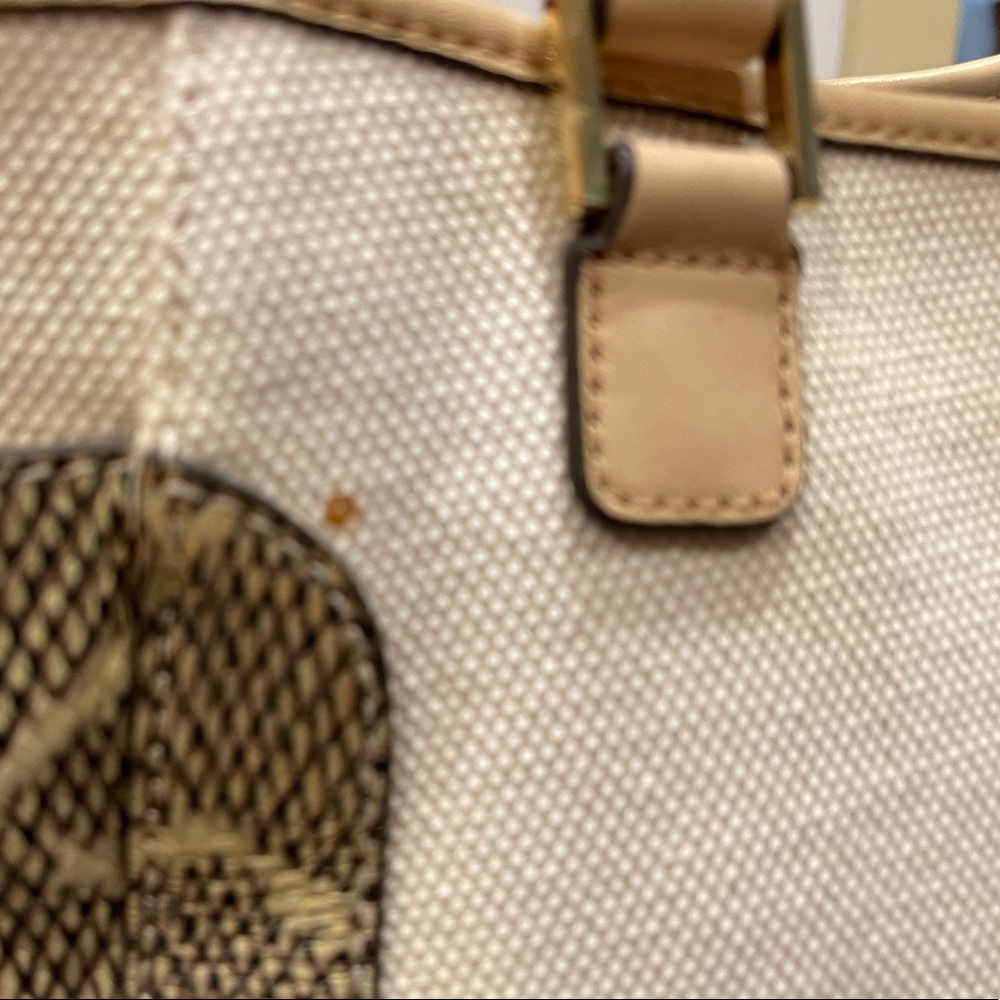 Tory Burch Python Snakeskin Leather Color Block W… - image 7